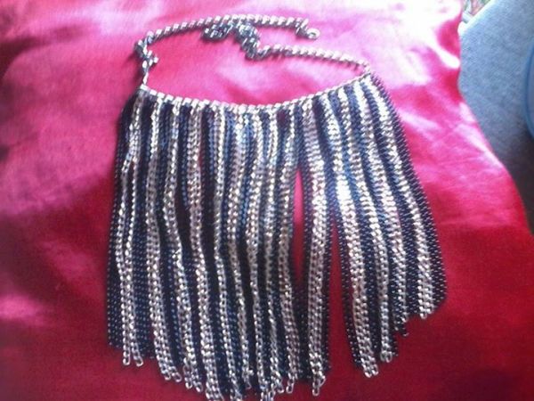 Maxi Colar Correntes preto