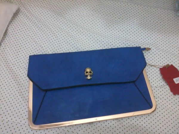 Bolsa caveira Azul
